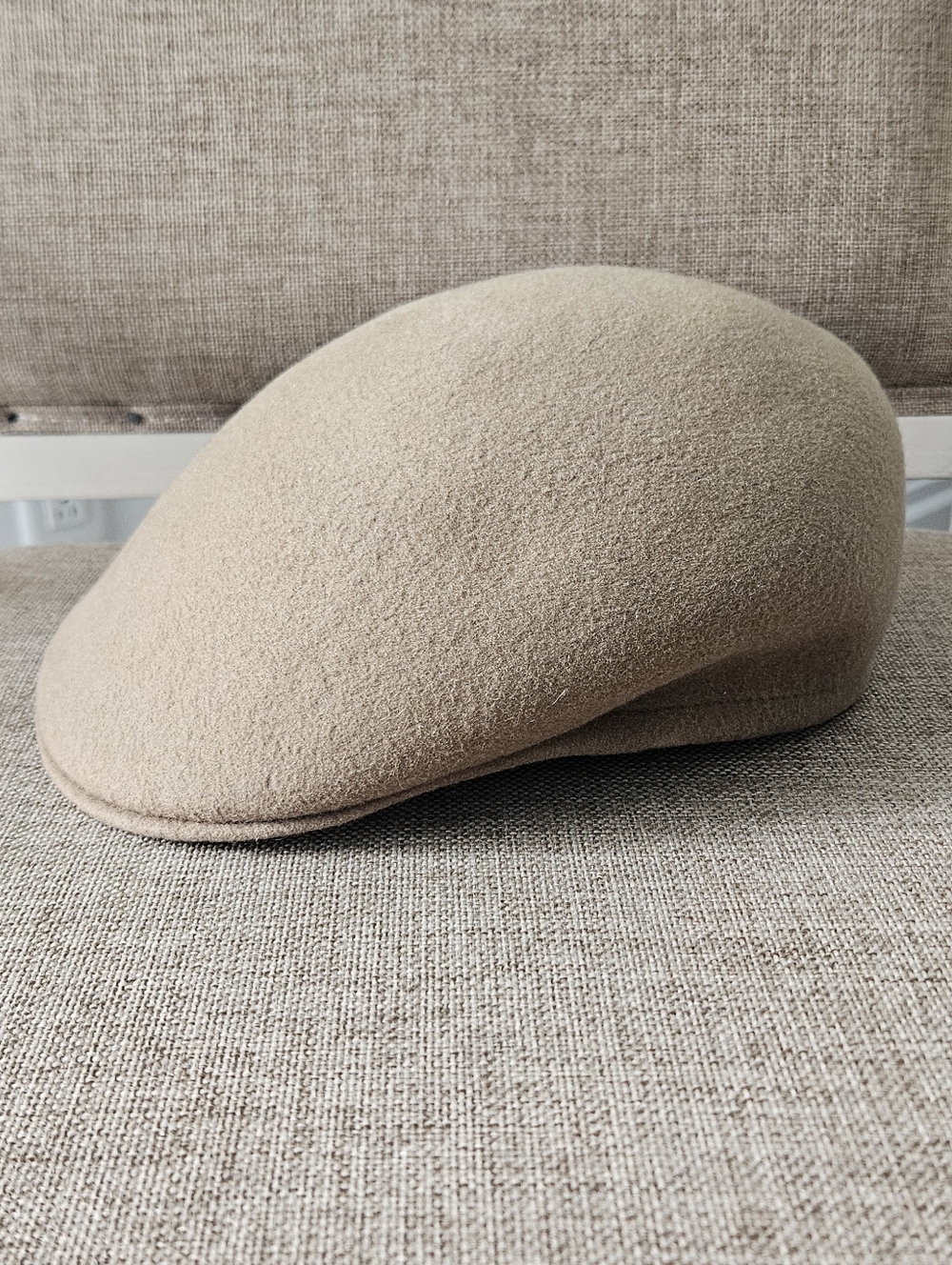 Vintage JJ Center Tan Wool Felt Ivy Cap